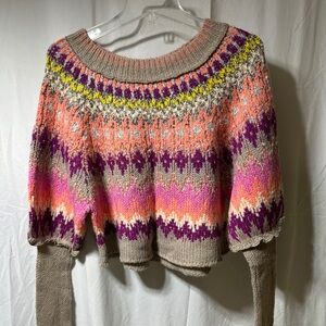 Free People Multicolor Knit Sweater